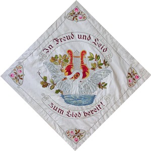 Vereinsfahne GV 1862 Kirch-Göns Rückseite