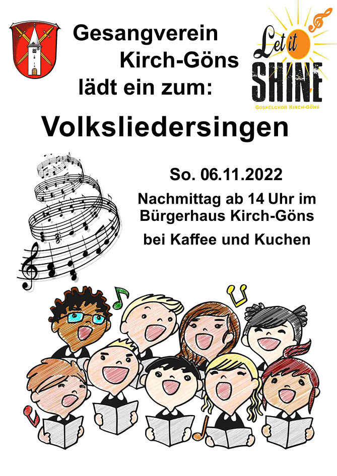 Volksliedersingen 6.11.2022